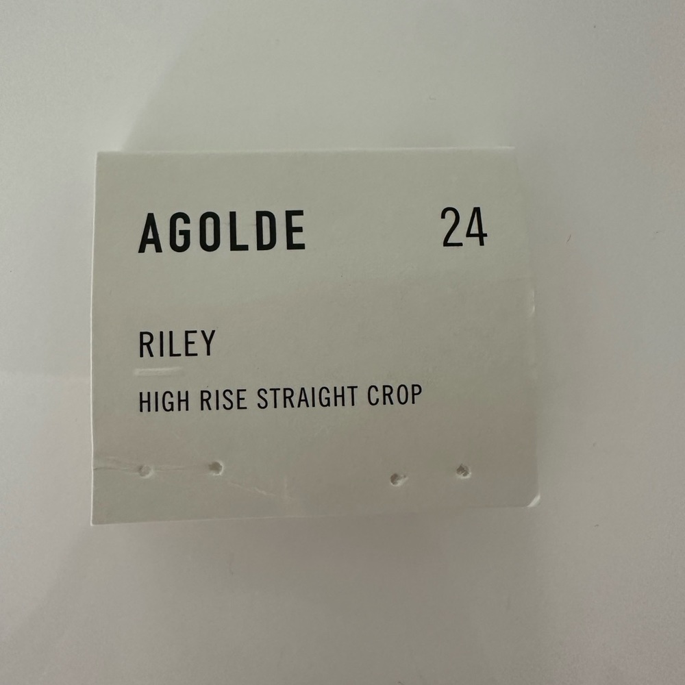 Agolde Riley High Rise Straight Crop - Picture 7 of 7